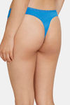 Zivame Low Rise Zero Coverage Thong - French Blue — thumbnail 2